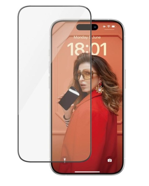 PanzerGlass | Ochraniacz ekranu - szkło | Apple iPhone 15 Pro | Szkło hartowane | Czarny | Przezroczysty