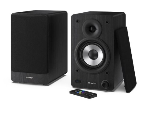 Sharp CP-SS30 Głośniki półkowe, czarny Sharp | Głośniki | CP-SS30(BK) Półka | 60 W | Bluetooth | Czarny | Połączenie bezprzewodo