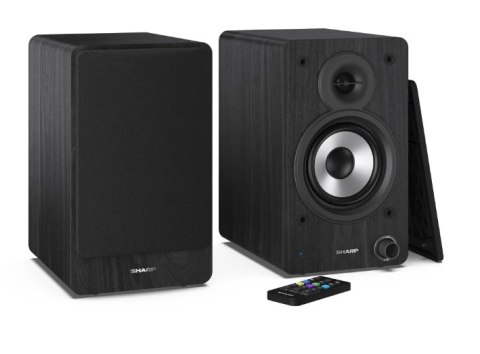 Sharp CP-SS30 Głośniki półkowe, czarny Sharp | Głośniki | CP-SS30(BK) Półka | 60 W | Bluetooth | Czarny | Połączenie bezprzewodo