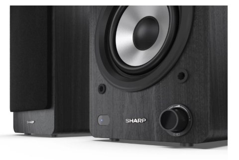 Sharp CP-SS30 Głośniki półkowe, czarny Sharp | Głośniki | CP-SS30(BK) Półka | 60 W | Bluetooth | Czarny | Połączenie bezprzewodo