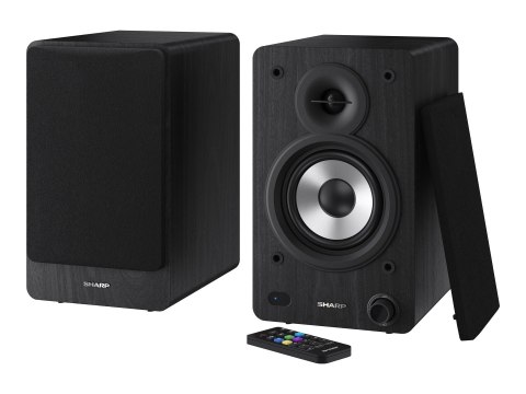 Sharp CP-SS30 Głośniki półkowe, czarny Sharp | Głośniki | CP-SS30(BK) Półka | 60 W | Bluetooth | Czarny | Połączenie bezprzewodo