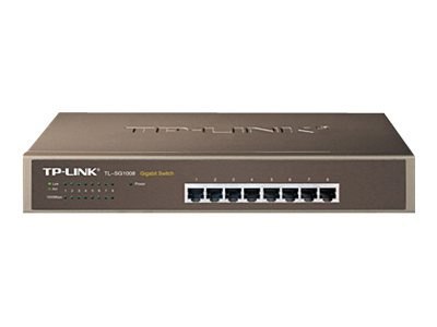 TP-LINK | 8-portowy przełącznik gigabitowy | TL-SG1008 | Niezarządzalny | Do montażu na biurku lub w szafie | Ilość portów 1 Gb/
