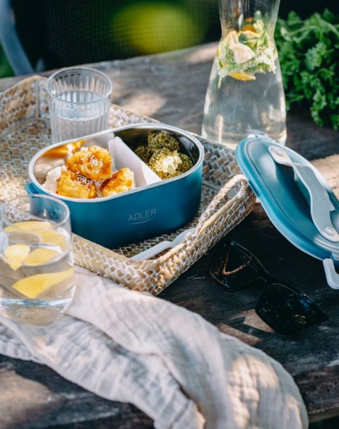 Adler AD 4505 Elektryczne Pudełko na Lunch, Niebieskie