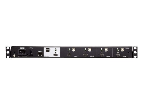 Aten CL3884NW-ATA-AG 4-portowy przełącznik KVM USB HDMI Multi-View Dual Rail WideScreen LCD | Aten