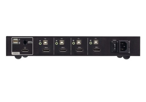 Aten CS1184DP4-AT-G Bezpieczny przełącznik KVM 4-portowy USB DP 4K, zgodny z PSD PP V4.0 | Aten