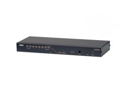 Aten KH2508A-AX-G 2-konsolowy, 8-portowy przełącznik KVM Cat 5 z portem Daisy-Chain | Aten