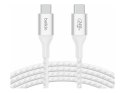 Belkin | Kabel USB-C | Męski | 24 pin USB-C | Męski | Biały | 24 pin USB-C | 2 m