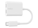 Belkin | Żeński | 24-pinowy USB-C | Męski | Biały | 24-pinowy USB-C | 14 m
