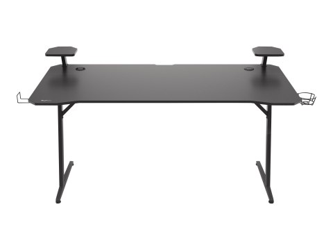 Biurko Gamingowe Genesis Holm 510 RGB z Bezprzewodową Ładowarką i Hubem USB | Metal, Czarny | Szerokość 160 cm