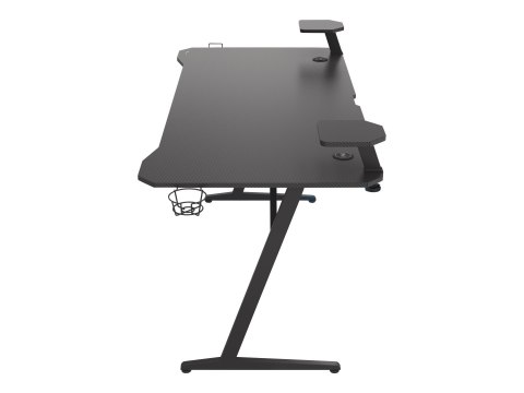 Biurko Gamingowe Genesis Holm 510 RGB z Bezprzewodową Ładowarką i Hubem USB | Metal, Czarny | Szerokość 160 cm