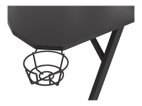 Biurko Gamingowe Genesis Holm 510 RGB z Bezprzewodową Ładowarką i Hubem USB | Metal, Czarny | Szerokość 160 cm