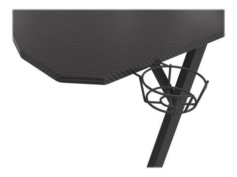 Biurko Gamingowe Genesis Holm 510 RGB z Bezprzewodową Ładowarką i Hubem USB | Metal, Czarny | Szerokość 160 cm