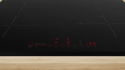 Bosch | PIE63KHC1Z | Płyta | Indukcyjna | Liczba palników/stref gotowania 4 | Dotykowa | Timer | Czarna