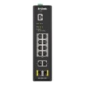 D-LINK DIS-200G-12PS Kierowany przełącznik przemysłowy L2 z 10 portami 10/100/1000Base-T oraz 2 portami 1000Base-X SFP D-Link | 