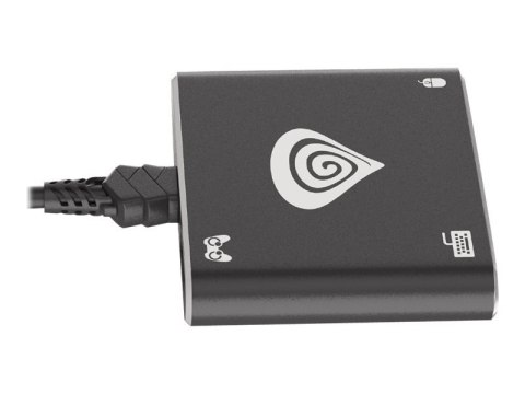 Genesis | Adapter klawiatura/myszka | USB 2.0 | Czarny