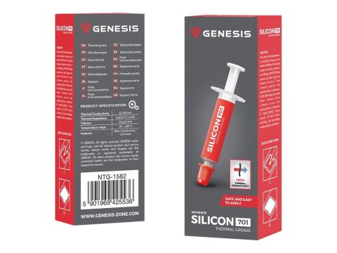 Genesis | Silicon 701 | Pasta Termoprzewodząca | Szara