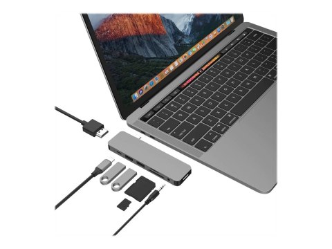 Hyper HyperDrive USB-C 7-in-1 Laptop Form-Fit Hub - Space Grey