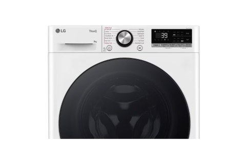 LG | F2WR709S2W | Pralka 9 kg 1200 obr/min 47.5 cm | Klasa energetyczna A-10% | Przednie ładowanie | Funkcja pary | Bezpośredni 