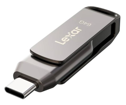 Lexar | Pendrive 2 w 1 | JumpDrive Dual Drive D400 | 64 GB | USB 3.1 | Szary
