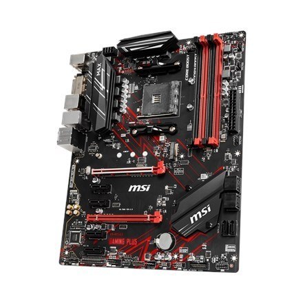 MSI | B450 GAMING PLUS MAX | Rodzina procesora AMD | Gniazdo procesora AM4 | DDR4 DIMM | Sloty pamięci 4 | Ilość złącz SATA 6 | 