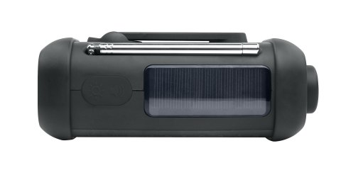 Muse Portable Solar Radio with Crank & Flashlight Muse