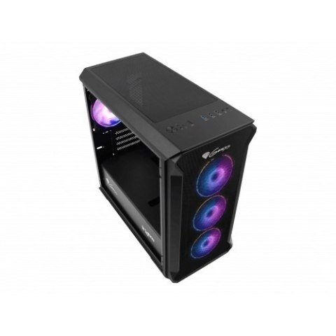 Obudowa GENESIS IRID 503 ARGB, Micro Tower, 2xUSB 2.0, 2x Jack, 1xUSB 3.0, Czarny | Genesis | IRID 503 ARGB | Czarny | ATX | Zas
