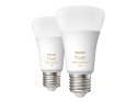Philips Hue | WA 11W A60 E27 2szt. paczka | E27 | 11 W | Ciepła do chłodna biel 2200K-6500K | Bluetooth i Zigbee