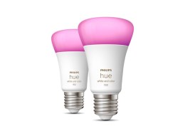 Philips Hue | WCA 11W A60 E27 2 szt. w opakowaniu | E27 | 11 W | Biały i kolor 2000K-6500K +16 milionów kolorów | Bluetooth i Zi