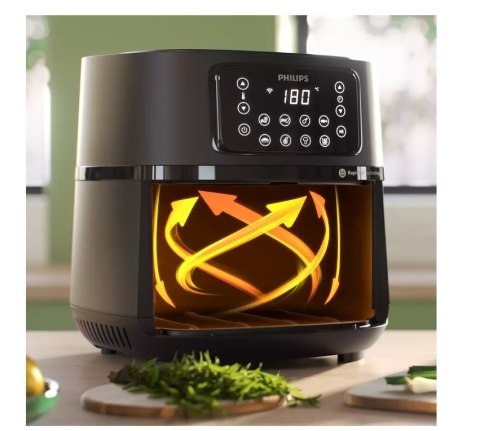 Philips XXL Airfryer | HD9285/90 | Moc 2000 W | Pojemność 7,2 L | Czarny/Ciemnosrebrny