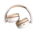 Słuchawki bezprzewodowe Energy Sistem z radiem FM i Bluetooth w kolorze kremowym, nauszne z mikrofonem