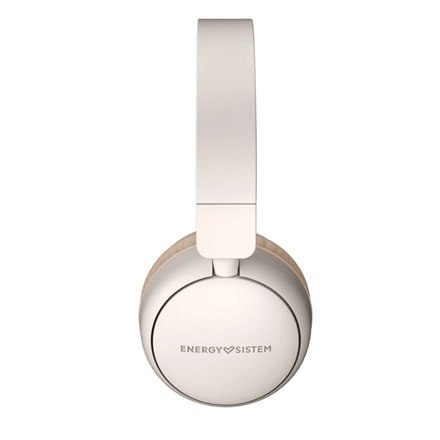Słuchawki bezprzewodowe Energy Sistem z radiem FM i Bluetooth w kolorze kremowym, nauszne z mikrofonem