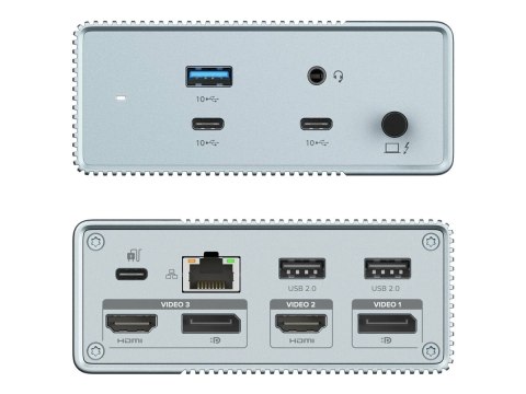 Stacja dokująca USB-C HyperDrive GEN2 12 w 1 | Porty Ethernet LAN (RJ-45) 1 | Ilość portów HDMI 2