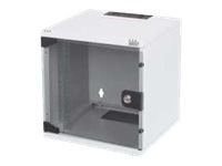 Szafa montażowa na ścianie Digitus DN-10-06U-B, Kolor Czarny, Klasa ochrony IP20, Drzwi z szybą, pojedyncze otwieranie, Głębokoś