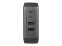 Targus power adapter - GaN - 2 x USB-C, 2 x 9 pin USB Type A - 100 Watt