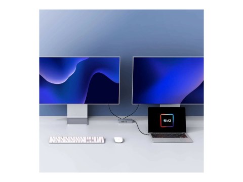 Uniwersalna Stacja Dokująca HyperDrive USB-C 10w1 z Podwójnym HDMI i Portami Ethernet LAN (RJ-45) 1 | Ilość Portów HDMI 2