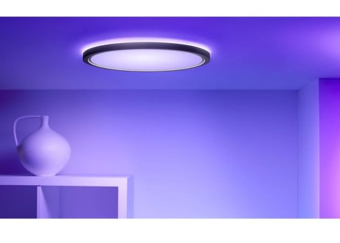 WiZ Smart WiFi SuperSlim Ceiling 32W 545mm RGBW, Black Wizarding World