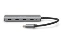 4-portowy koncentrator DIGITUS USB-C | Digitus | DIGITUS - koncentrator - 4 porty | DA-70246