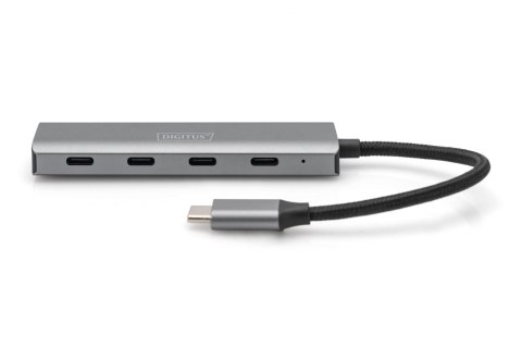 4-portowy koncentrator DIGITUS USB-C | Digitus | DIGITUS - koncentrator - 4 porty | DA-70246