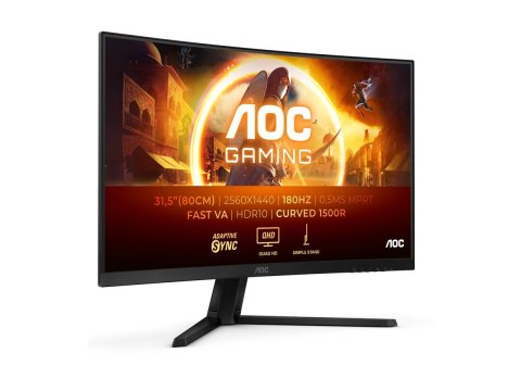 AOC CQ32G4VE | 31,5 " | VA | QHD | 16:9 | 180 Hz | 1 ms | 2560 x 1440 pikseli | 300 cd/m² | 2 porty HDMI