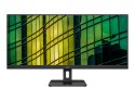AOC | Monitor | U34E2M | 34 " | VA | WQHD | 21:9 | 100 Hz | 4 ms | 3440 x 1440 | 300 cd/m² | Porty HDMI w liczbie 2 | Czarny