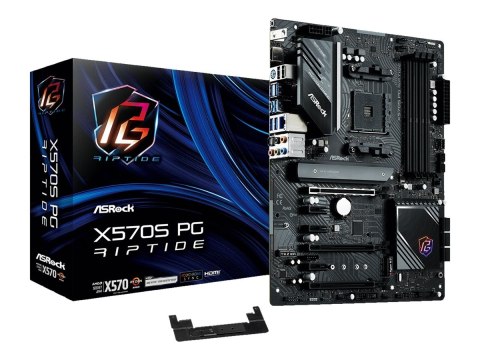 ASRock X570S PG RIPTIDE | Rodzina procesorów AMD | Gniazdo procesora AM4 | DDR4 | Obsługiwane interfejsy dysków twardych SATA, M