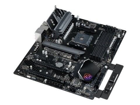 ASRock B550 PG RIPTIDE | Rodzina procesorów AMD | Gniazdo procesora AM4 | DDR4 | Obsługiwane interfejsy dysków twardych SATA, M.