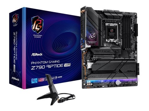 ASRock Z790 RIPTIDE WIFI | Rodzina procesorów Intel | Gniazdo procesora LGA1700 | DDR5 | Obsługiwane interfejsy dysków twardych 