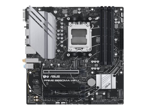 Asus | PRIME B650M-A WIFI II | Rodzina procesorów AMD | Gniazdo procesora AM5 | DDR5 DIMM | Gniazda pamięci 4 | Obsługiwane inte