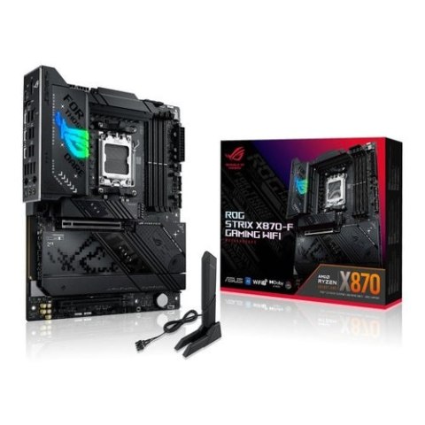 Asus ROG STRIX X870-F GAMING WIFI | Rodzina procesorów AMD | Gniazdo procesora AM5 | DDR5 | Obsługiwane interfejsy dysków twardy