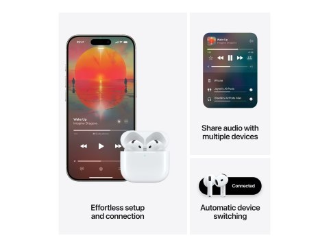 Bezprzewodowe słuchawki Apple AirPods 4 z aktywną redukcją hałasu