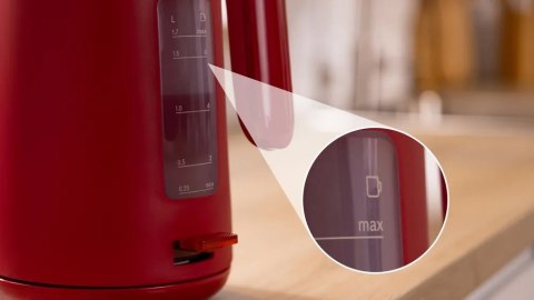 Czajnik Bosch | TWK2M164 MyMoment | Elektryczny | 2400 W | 1,7 L | Plastikowy | Podstawa obrotowa 360° | Czerwony