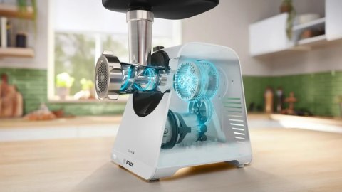 Bosch Maszynka do mielenia mięsa | MFWS420W | Biały | 500 W | Liczba prędkości 2 | Wydajność (kg/min) 2.5