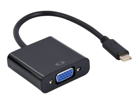 Cablexpert | Kabel przejściowy z USB typu C na VGA | A-CM-VGAF-01 | Czarny | USB typu C | VGA | 0,15 m