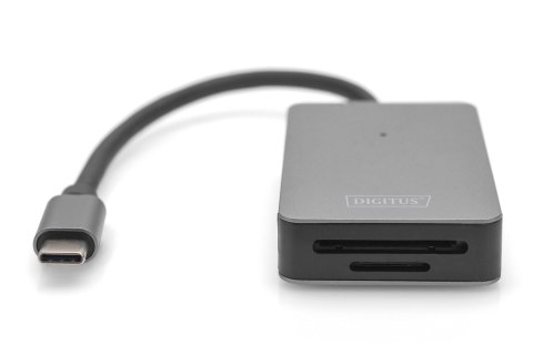 Czytnik kart pamięci Digitus | USB-C, 2-portowy, szybki | DA-70333